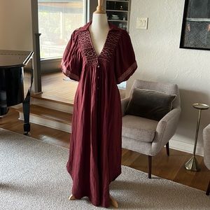 Free people maxi maroon dress